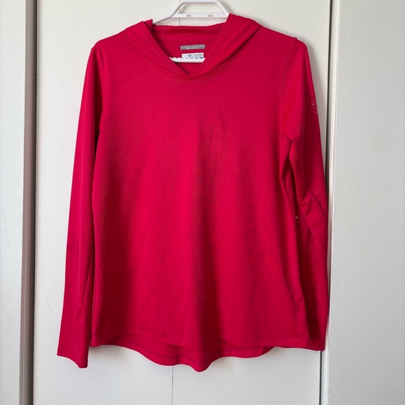 🎉4/30$🎉 Columbia Pink Long Sleeve with Hood – Size M ✨ - Picture 1 of 6